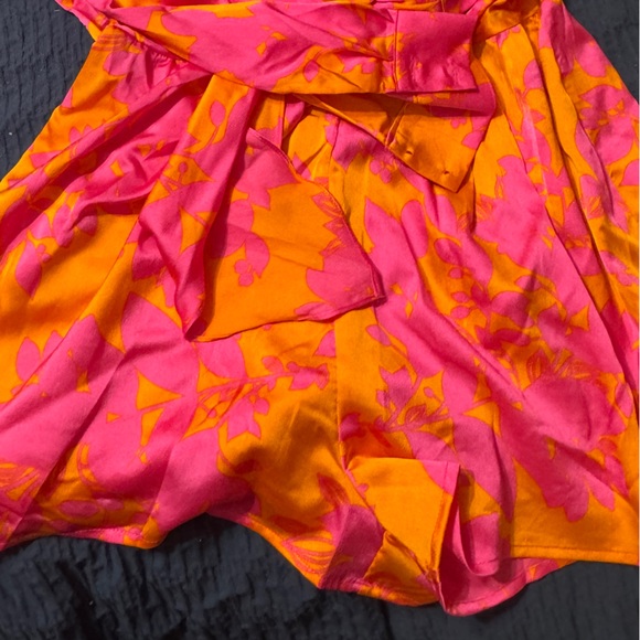 Fashion Nova Pink and Orange Floral Jumpsuit - Picture 3 of 4